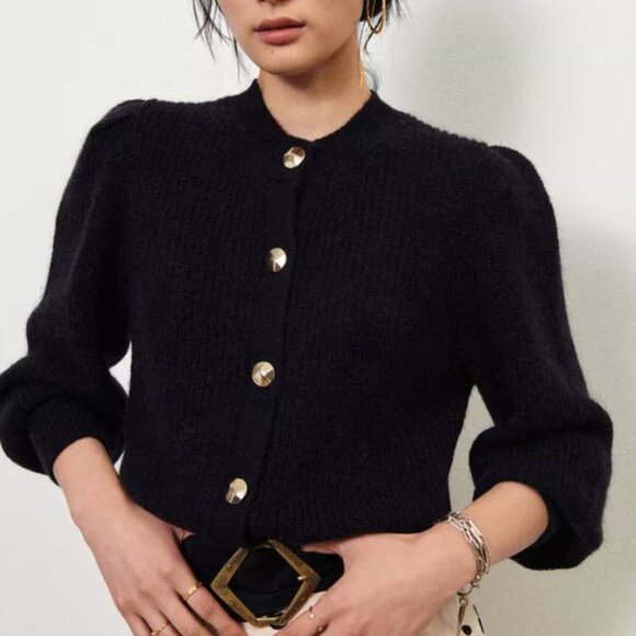 ba&sh Sweaters - Black ba&sh Wool Cardigan